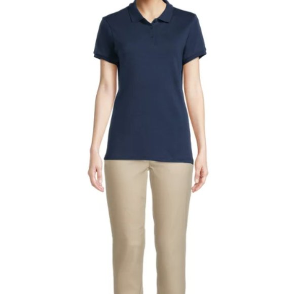 Wonder Nation Juniors School Uniform Polo Shirt with Short Sleeves - Picture 4 of 5